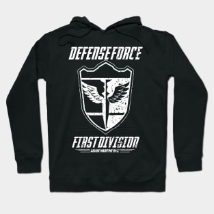 KAIJU No 8: DEFENSE FORCE FIRST DIVISION (WHITE/GRUNGE) Hoodie